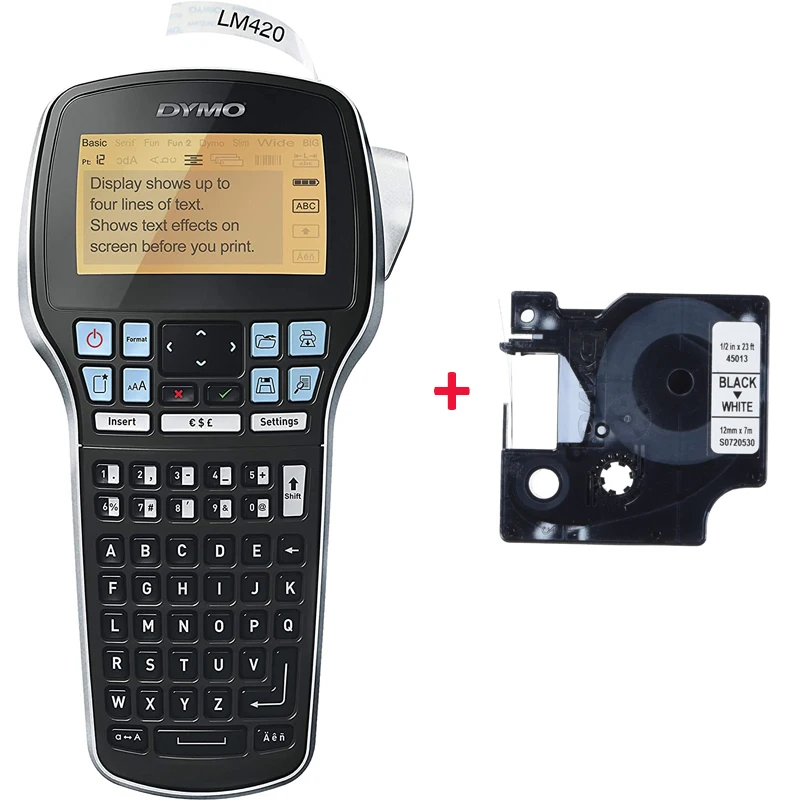 Фото DYMO LM160/DYMO LM280/DYMO LM-420P этикетка для 6 мм/9 мм/12 мм/19 мм 45013 45010 45018 45021 45023 40913 43613 менеджер этикеток №4
