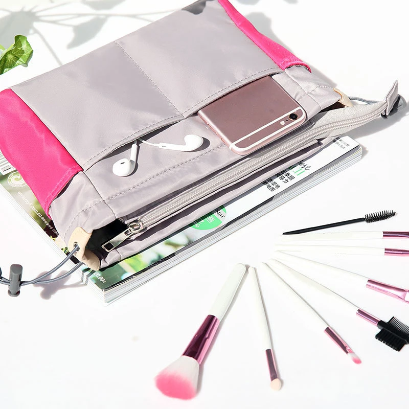 

Органайзер для женщин, нейлоновый дорожный вкладыш, дамская сумочка, косметичка, тоут для женщин