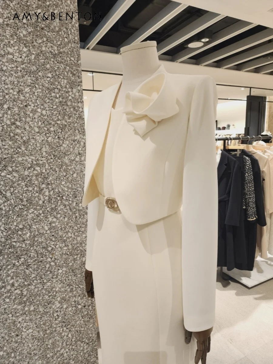 2024 весенне-осенний новый офисный женский элегантный изящный короткий пиджак с