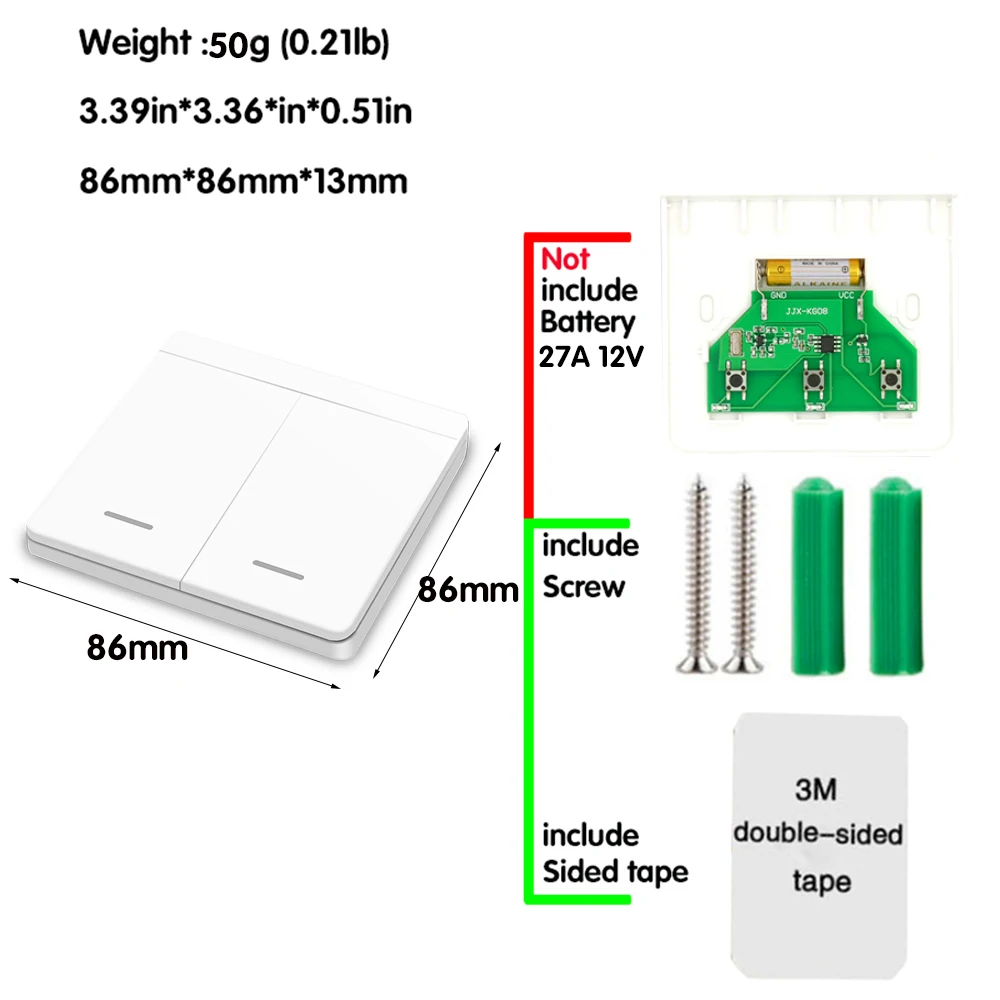 Mini Module WIFI Tuya Smart Light Switch Wall Panel Push Button Switch 433MHZ Wireless Electrical Home Remote Control 220V 10A images - 6