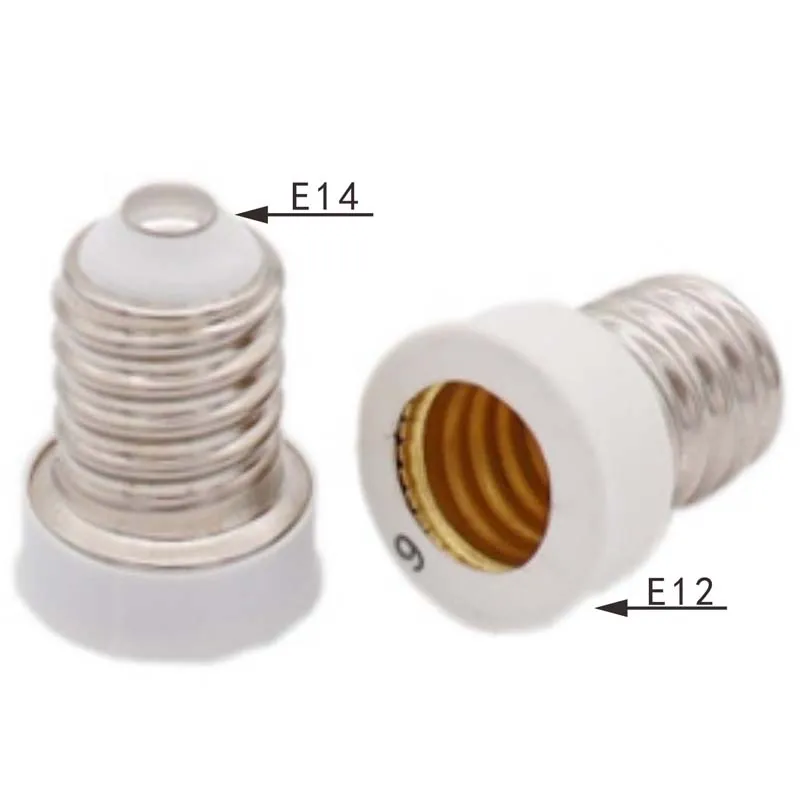 

Держатели для ламп E14-E12, алюминиевые, 2 шт., белый/черный