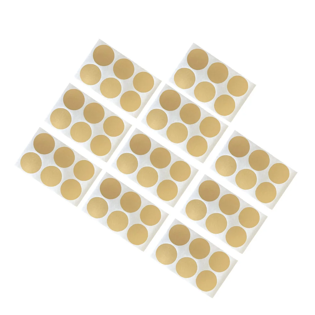 

10 Sheets Diy Round Scratch Off Stickers Self-adhesive Stickers Gift Decorative Stickers