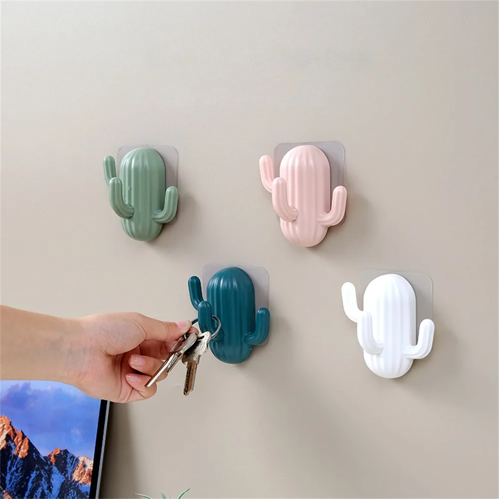 

Hook Punch-free Walls Lovely Storage Supplies Sticky Hook Storage Abs Multi-function Traceless Hook Strong Bearing Capacity