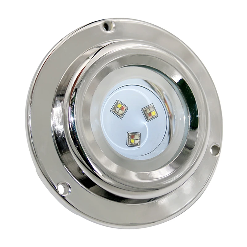 30Вт Светодиодный маяк с IP68 классом защиты от воды подводной лампы RGB RGBW из нержавеющей стали 316L для яхт хвостового плавания DC12V.