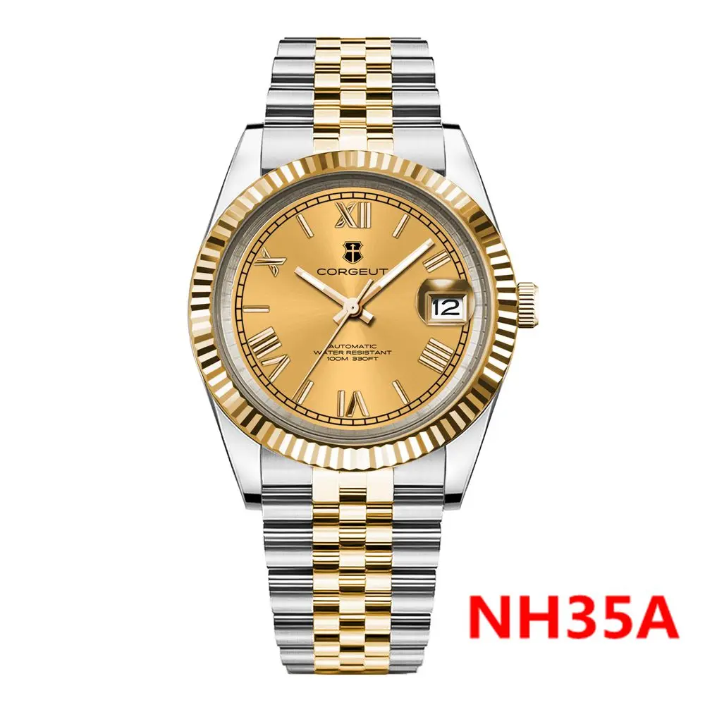 Мужские механические часы Reloj Hombre NH35 36/39 мм сапфировое стекло