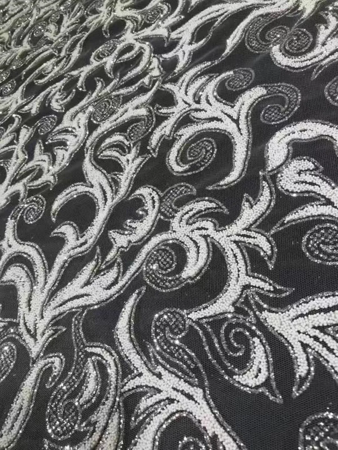 Новинка серебристая ткань кружевное Тюлевое свадебное платье вечернее хорошее