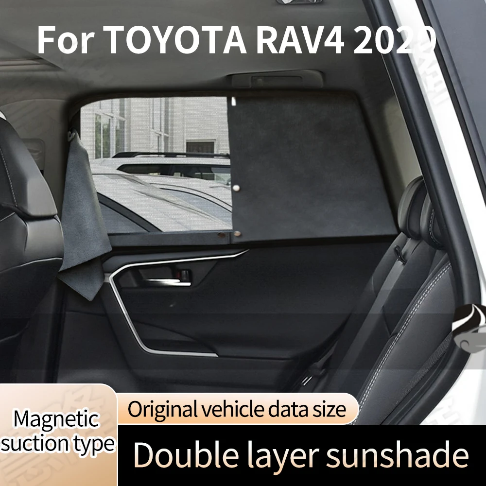 

Полноразмерные автомобильные шторы для TOYOTA RAV4 2020 бархатные двухслойные оконные солнцезащитные шторы с оленем