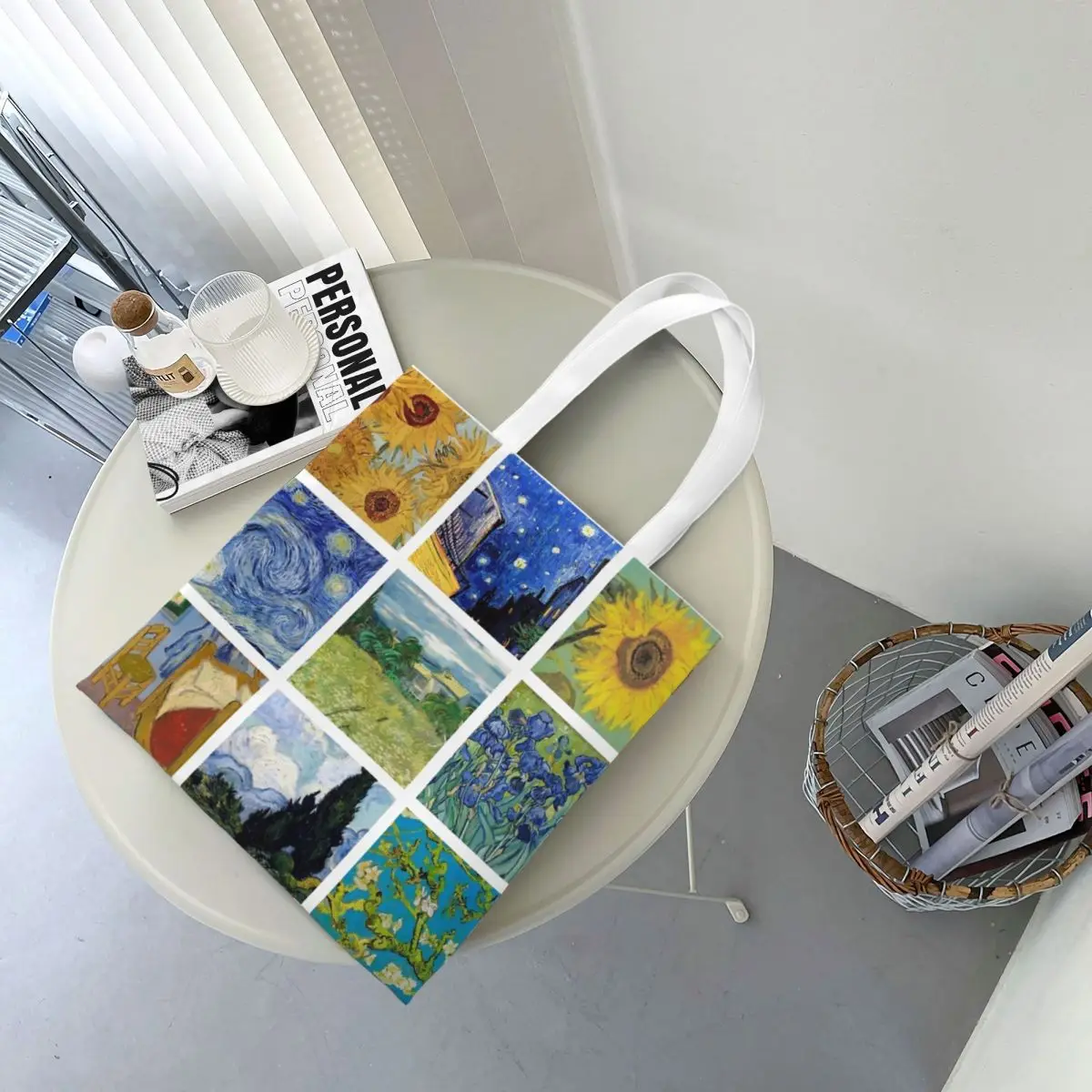 Унисекс Ван Гог коллаж искусство подарок сумки-тоут женская сумка