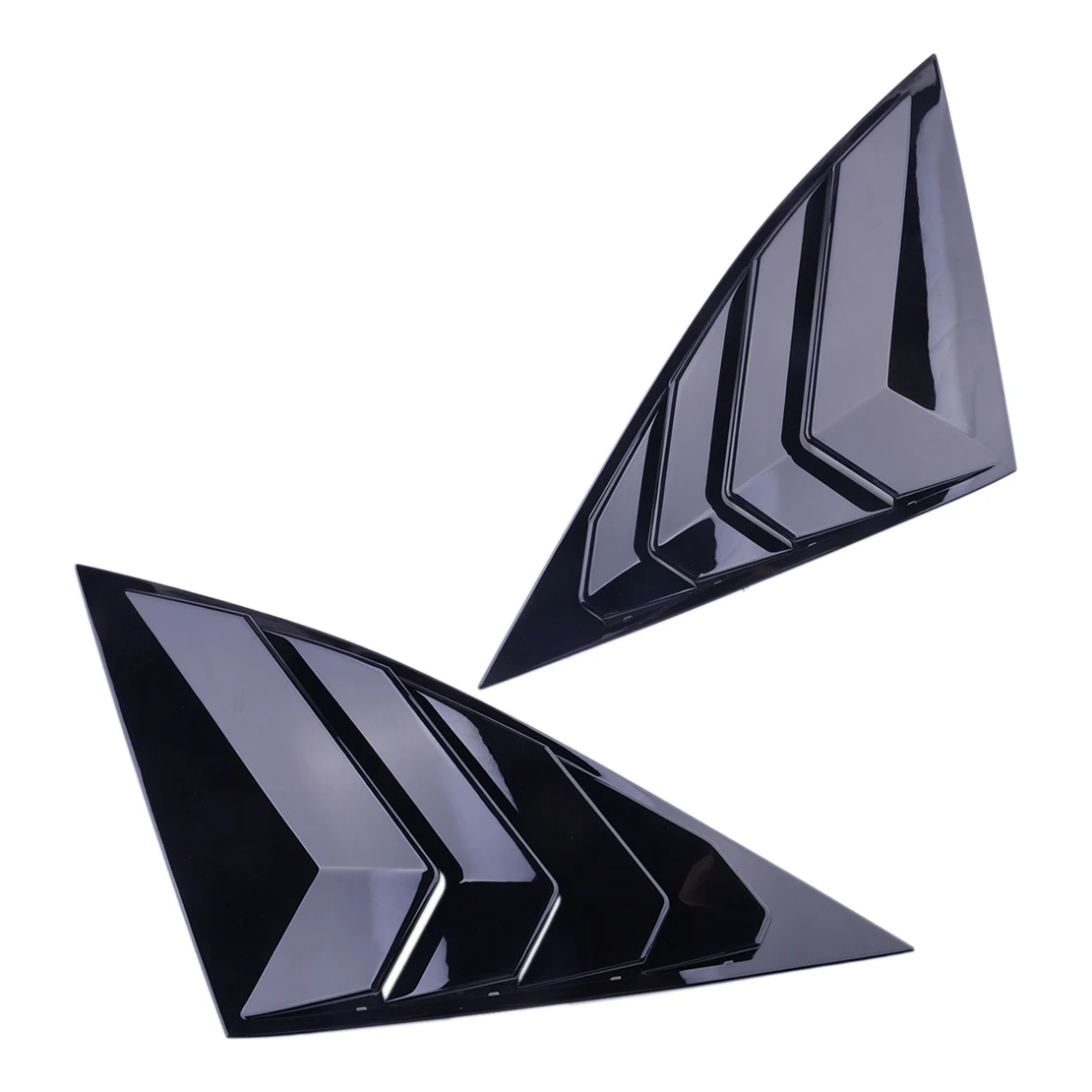 

1 Pair Car Exterior Rear Window Scoop Louver Trim Shutter Cover Vent ABS Fit for Hyundai Tucson 2022 Glossy Black