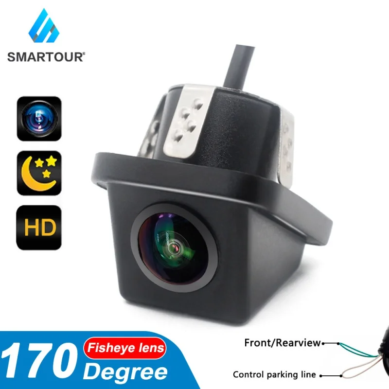 

Smartour Car Rear View Camera Night Vision Reversing Auto Parking Monitor CCD Waterproof HD Video 170 Degree FishEye Lens