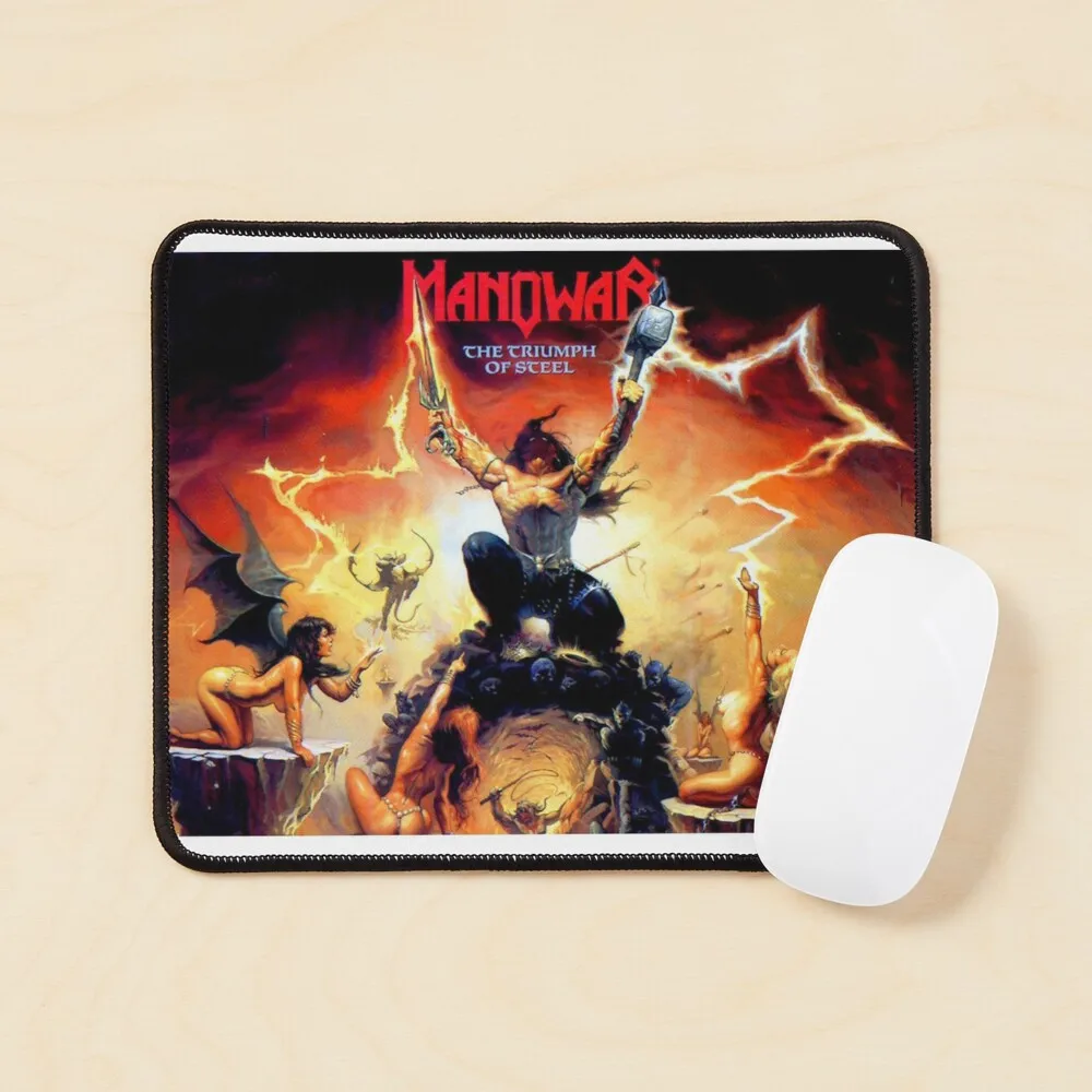 Стальной коврик для мыши Manowar 2021 компьютерной печати игровой мужской игры в аниме