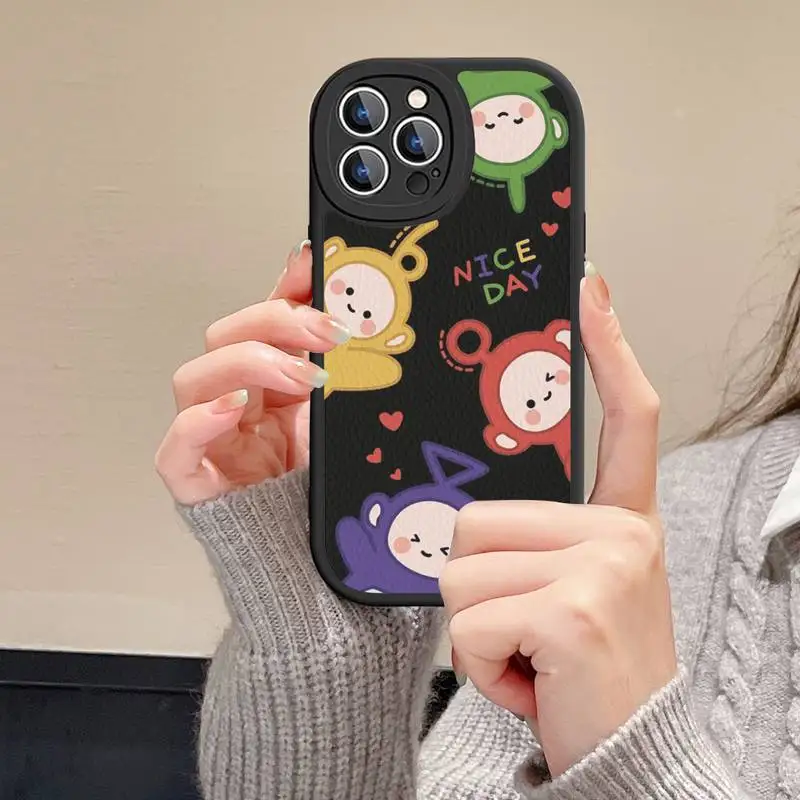 Lovely T-Teletubbies Phone Case Hard Leather For iPhone 14 13 12 Mini 11 14 Pro Max Xs X Xr 7 8 Plus