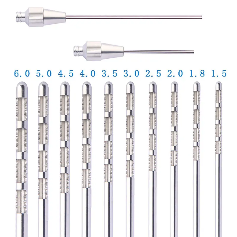 4 Holes Fat Harvesting Cannula for Stem Cells liposuction Cannula Fat Transfer Needle for Beauty Sawtooth Shape Needle