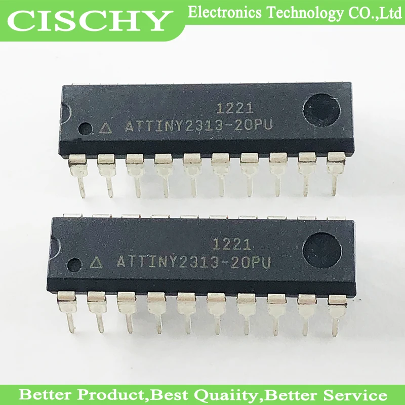 2 шт. ATTINY2313-20PU ATTINY2313 DIP20 | Электронные компоненты и принадлежности
