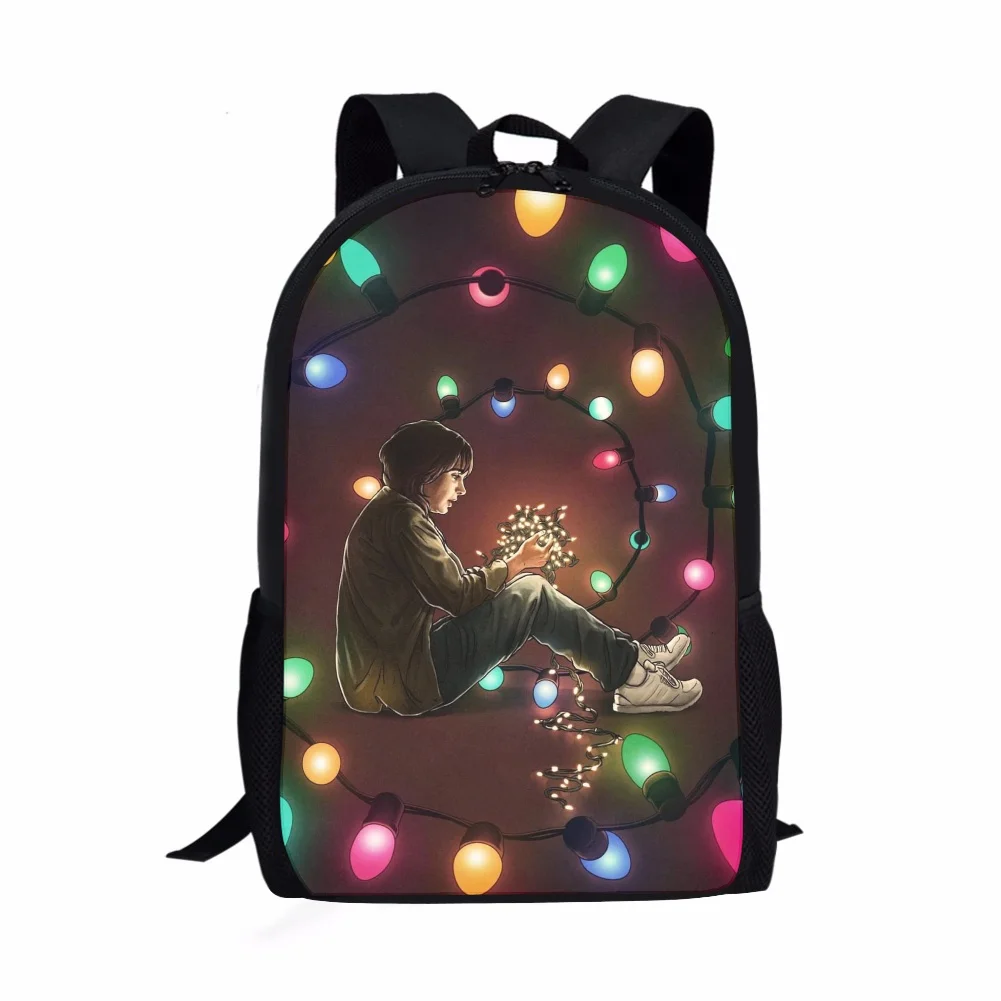 STRANGER THINGS Print Backpack Portable Casual Outdoor Travel Children's Knapsack Durable Large Capacity School Bags for Girls