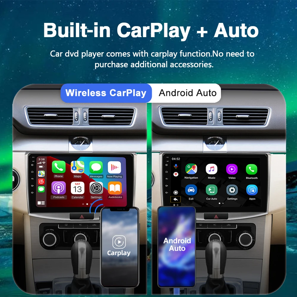 Автомобильный DVD-плеер на Android 11 проигрыватель 2DIN с GPS радио Навигатором DSP для Ford