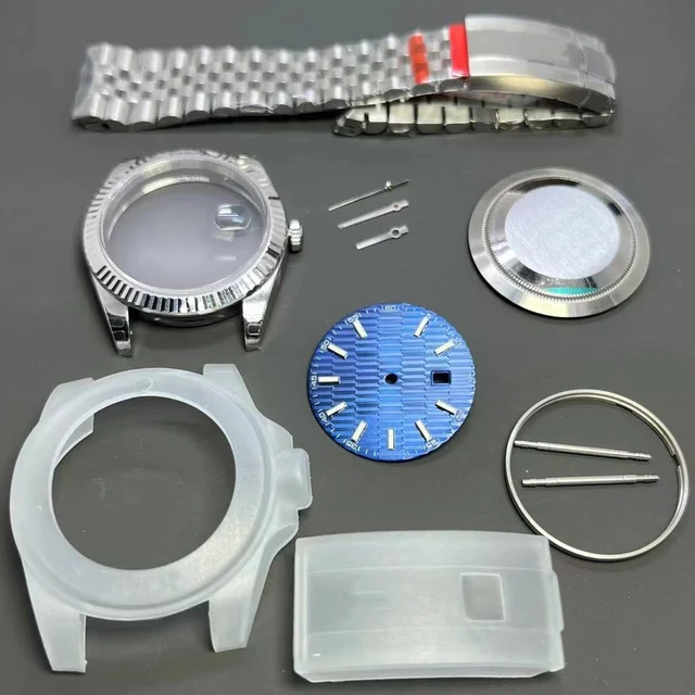 

Часы для часов, 41 мм, зеркальный Циферблат, 31 мм, для Eta 2836-2 2824 3235, часовой браслет из нержавеющей стали, сапфировый, AR N, высокой версии