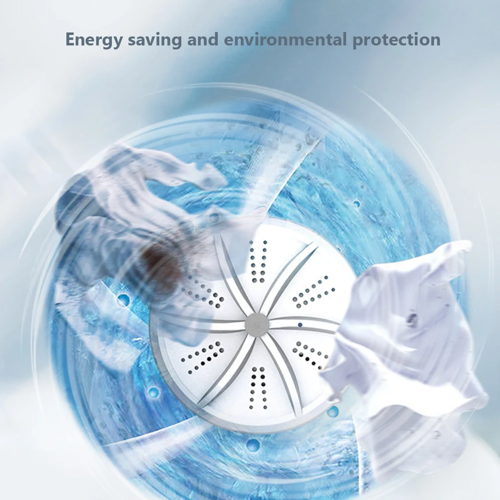 Мини-стиральная машина с интеллектуальным таймером ультразвуковая турбо-мойка