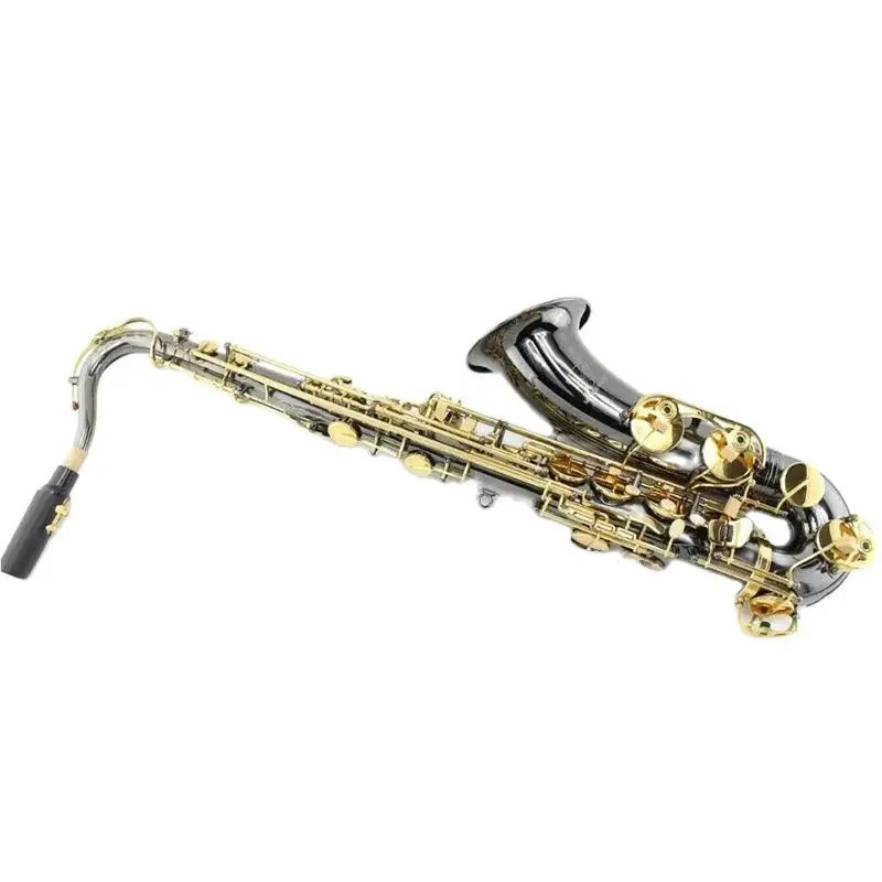 

MARGEWate Bb Tenor Black Nickel Saxophone Musical Instrument B Flat Sax with Case Mouthpiece Accessories