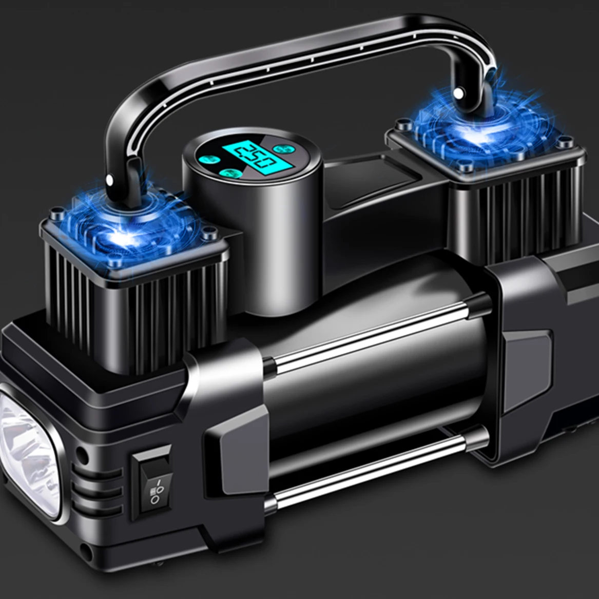 Воздушный насос с двойным цилиндром для автомобиля 12 В |