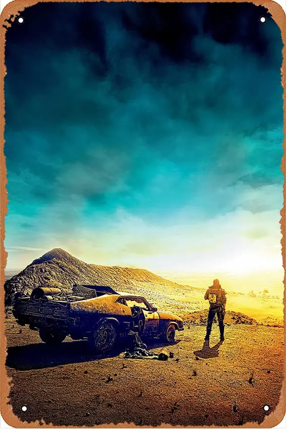 Постеры фильма «Макс» (Mad Max), винтажные металлические таблички, для дома, ванной комнаты, ресторанов, кафе, баров, клубов, кухни, гаража, табличка W (art.: 3920d9ed0bd2d) - 3920d9ed0bd2d