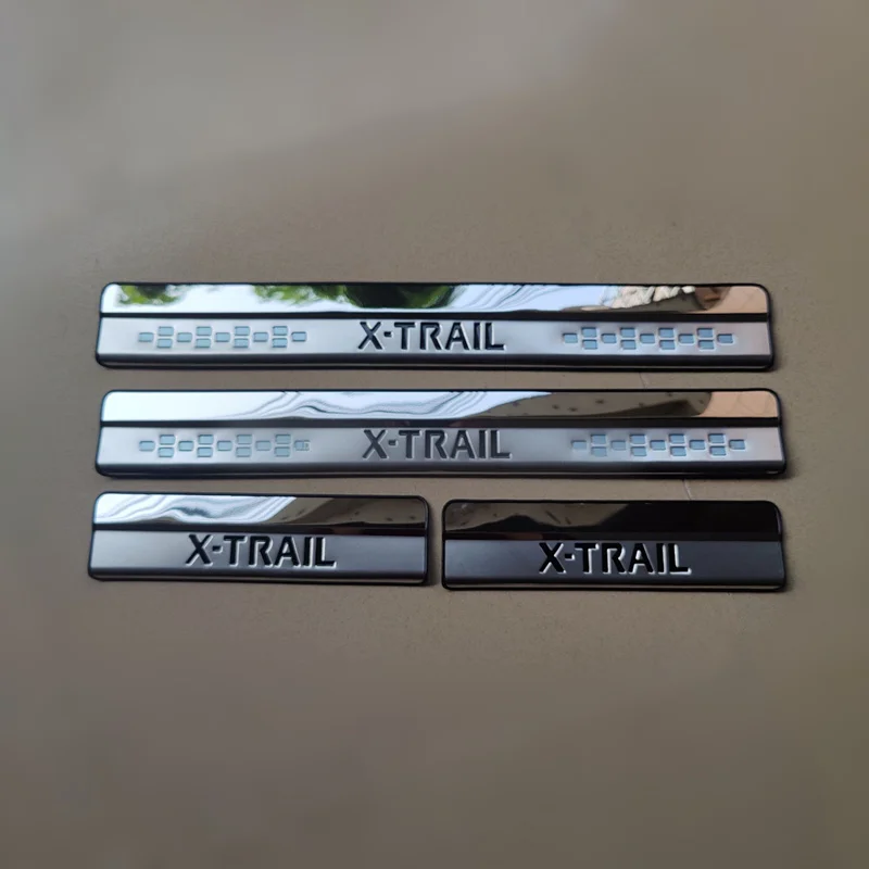 

Для Nissan X-Trail XTrail T32 2014-2016 2017 2018 2019 2020 накладка на порог, защитная пластина, защитная наклейка, автомобильные аксессуары