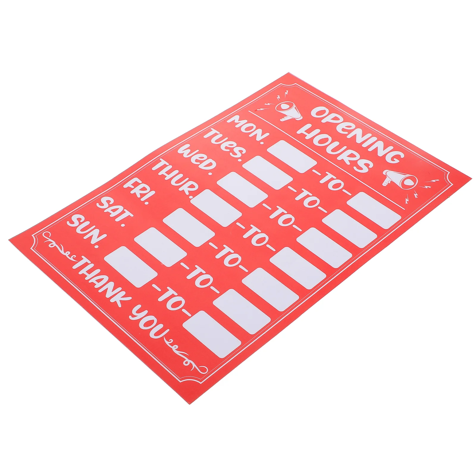 

Sign Signs Hours Business Hour Opening Open Adhesive Store Door Stickers Office Closed Operation Labels Window Shop Grand