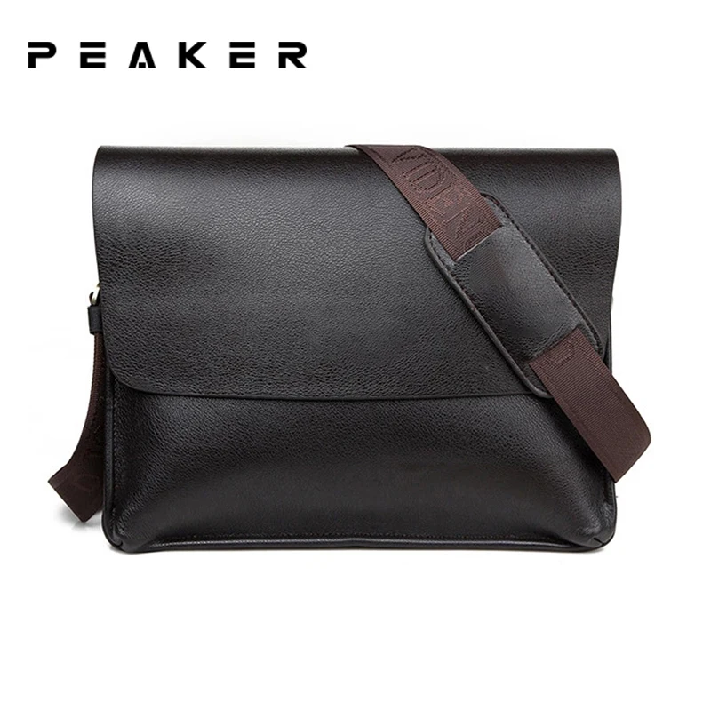 

Peaker Leather Shoulder Bags Men Crossbody Bag Quality Male Bag Casual Handbag Leather Men's Messenger Bags Tote Bag