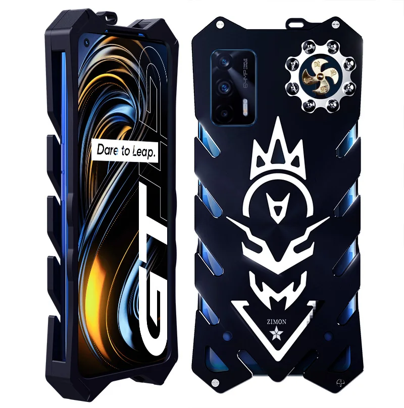 Original Armor Ii Aviation Metal Case For Oppo Realme Gt X7 X2 X50 Pro Bumper Powerful Shockproof Aluminum Bumper Back Cover