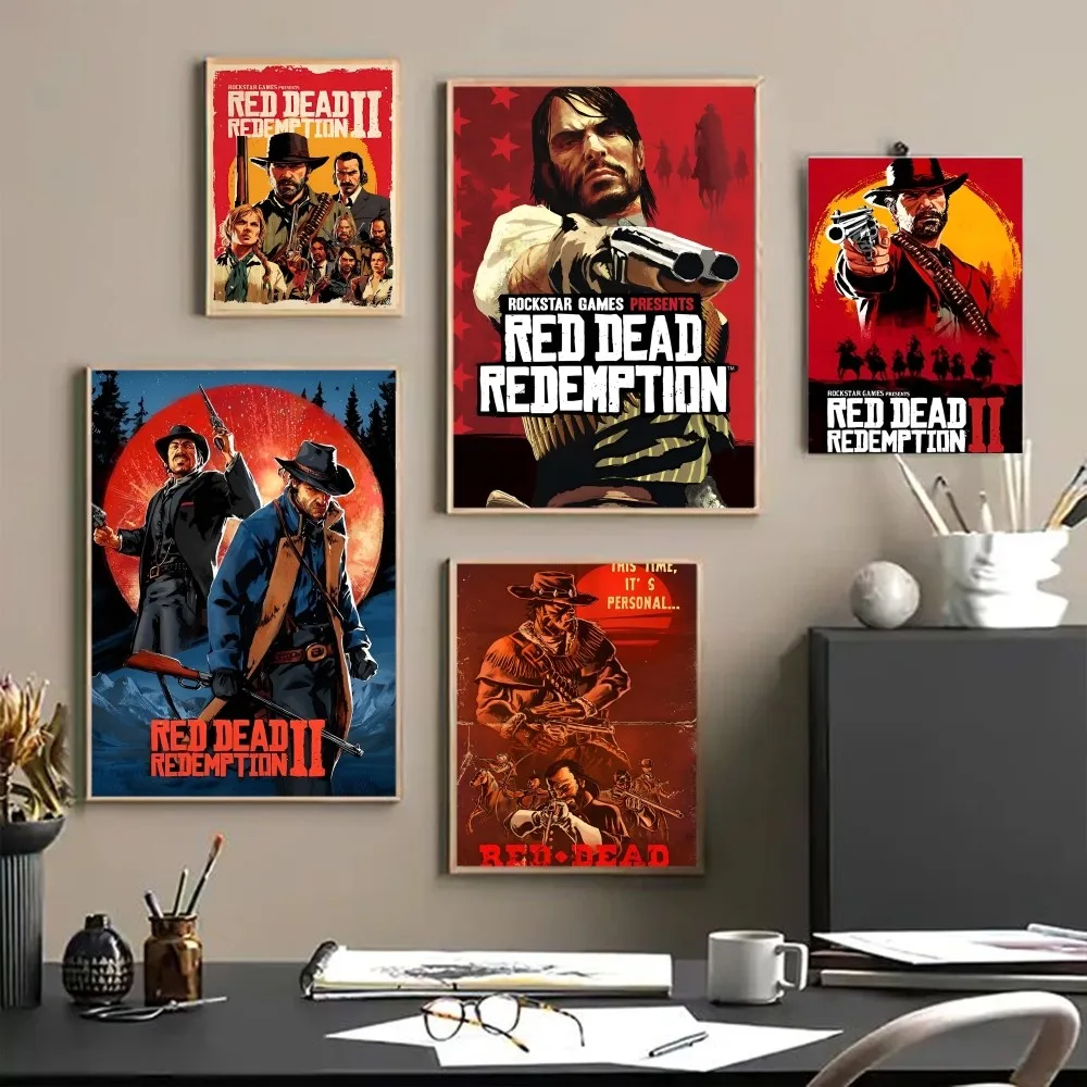 Red Dead Redemption 2 настенный декор постер высококачественная цифровая печать на
