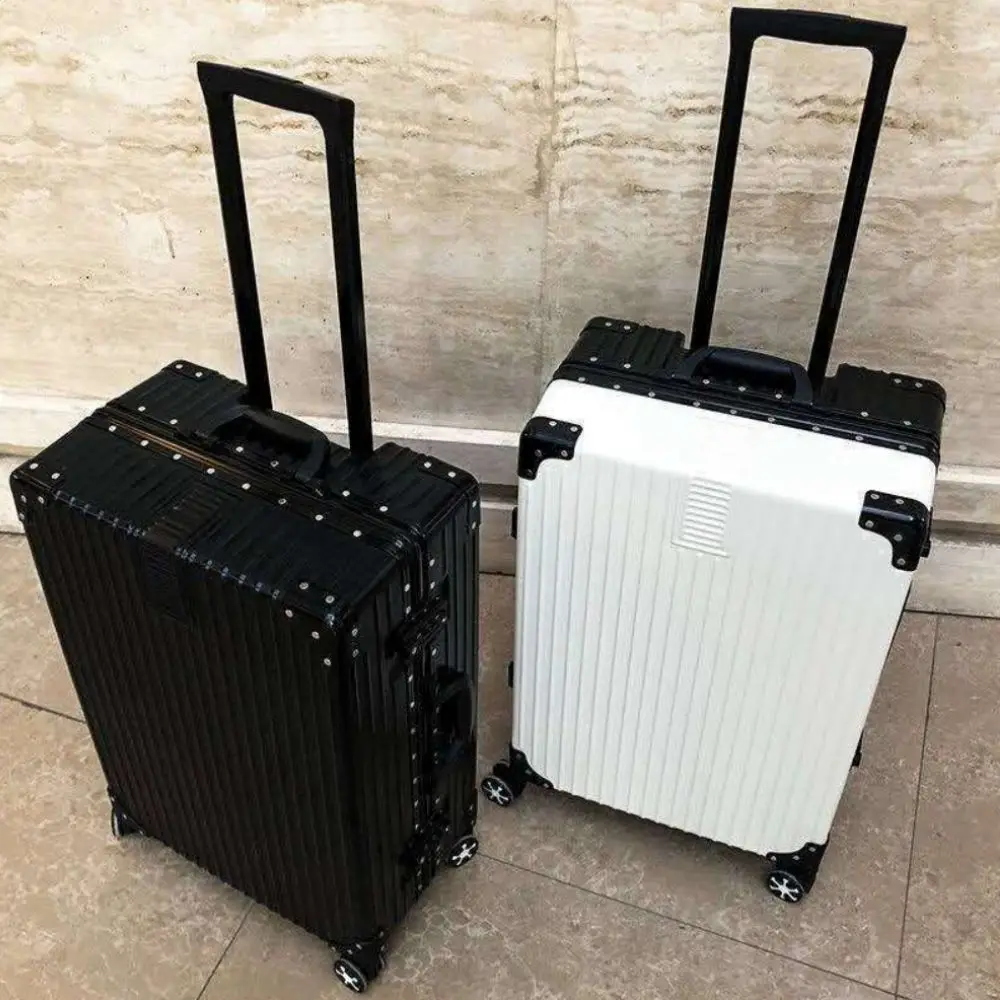 Luggage Fixed belt Front opening Rolling Luggage Spinner 20/24 inch Large capacity Women Suitcase Wheel Men Cabin Trolley