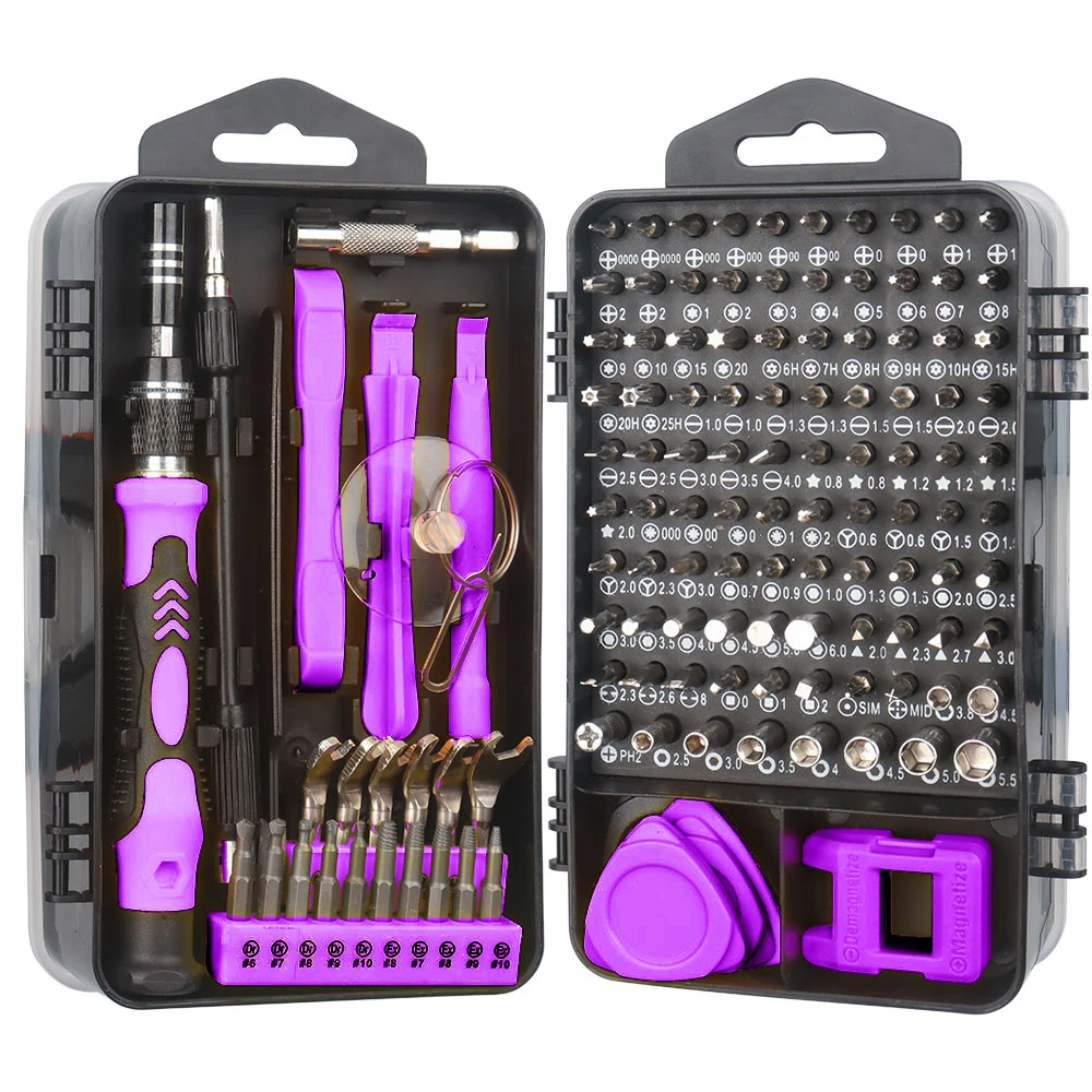 

WOZOBUY 135 In 1 Precision Screwdriver Sets Diy Repair Kit, Screwdriver Tool Kit,with Mini Wrench And Stripped Screw Remover