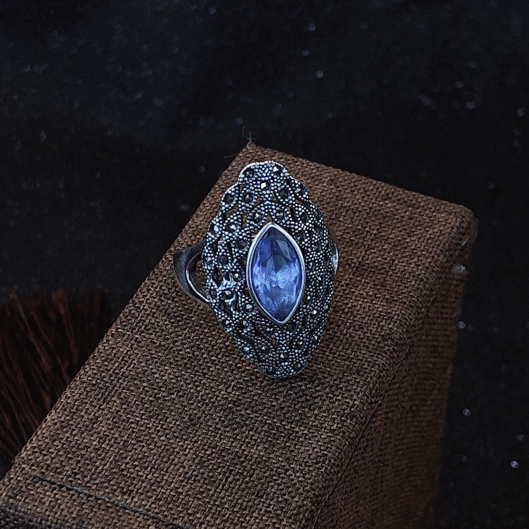 

Crystal Micro Setting Trend Korean Style Vintage Ring
