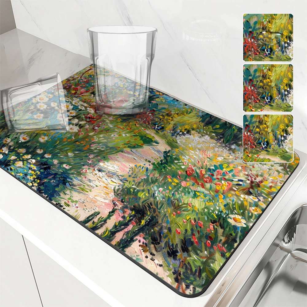 

Противоскользящий абсорбирующий коврик для кухни