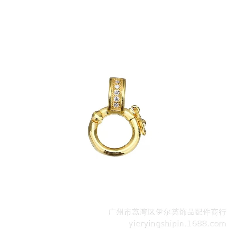 Застежка из 18-каратного золота аксессуары цветная удерживающая подвеска Пряжка