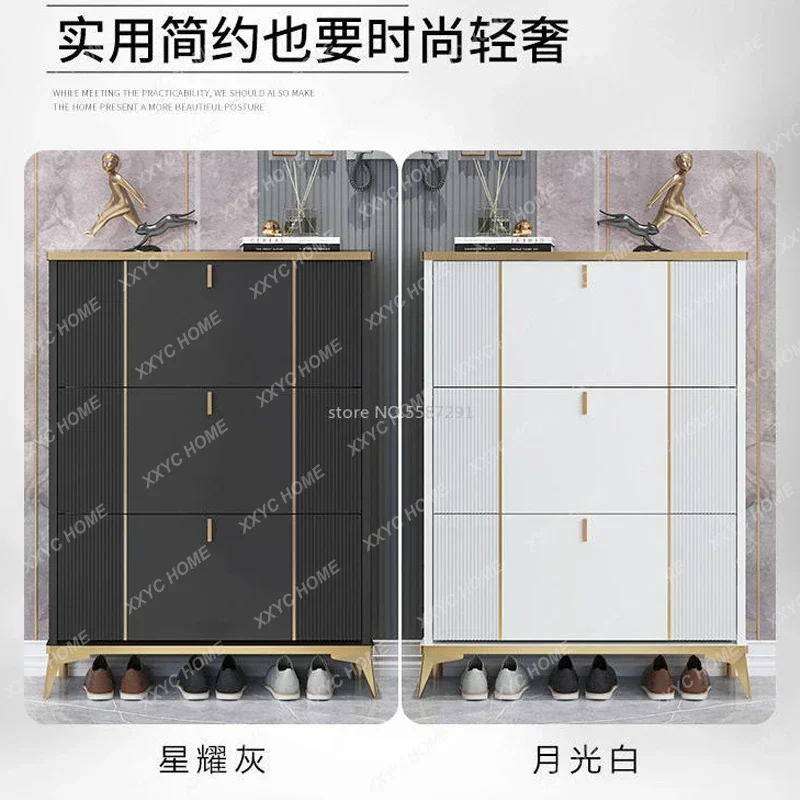 Светильник Большой Вместительный ультратонкий шкаф для обуви 17 дюймов 24 см