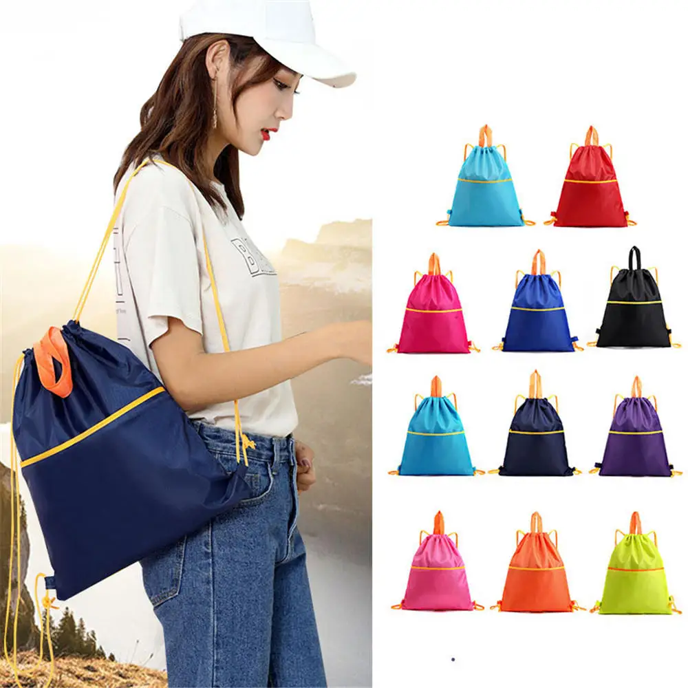 

Portable Sport Fitness Travel Outdoor Backpack Drawstring Bag Waterproof Gym Drawstring Sack Riding Backpack Gym Shoulder Bag