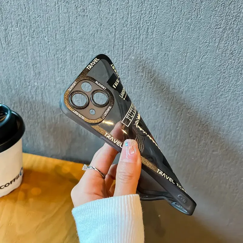 Чехол для телефона с коллажем Пейзажа iPhone 15 14 Pro Max 13 12 Mini 11 XR XS X 8 7 6 6S Plus SE 2020 мягкий