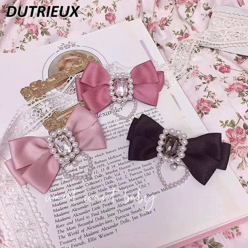 

Hair Clip Handmade Lolita Japanese Pair Side Clips Sweet Hair Clip Headdress Hairpin Cute Korean Hair Accessories for Women