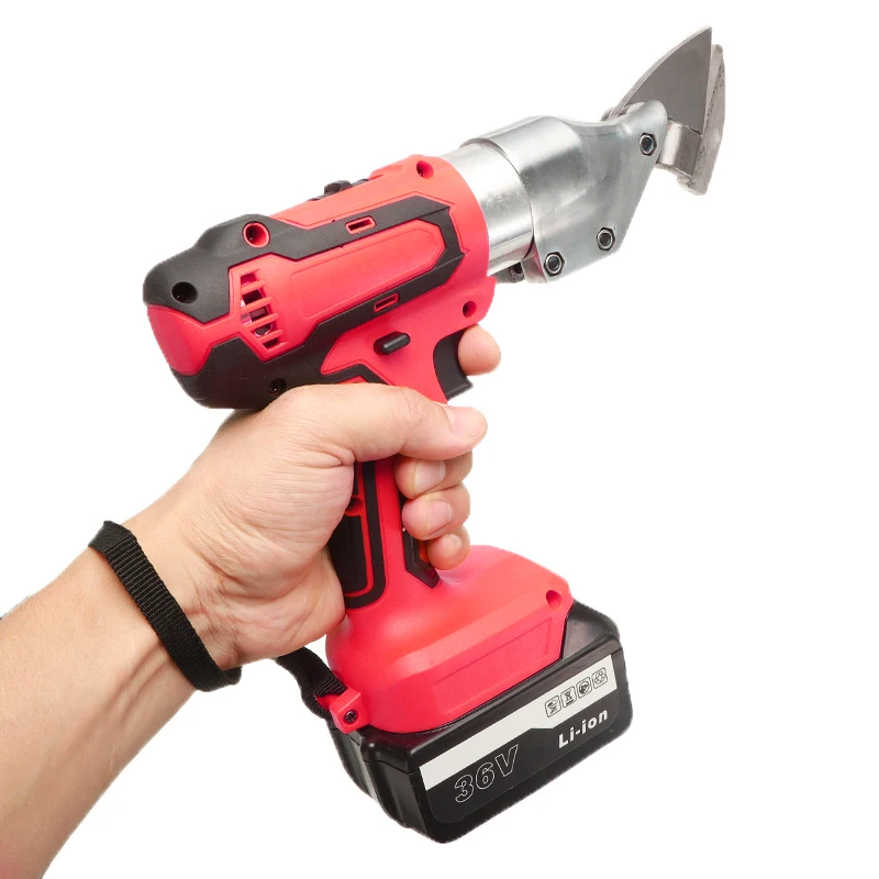 

18V Electric Cordless Iron Scissors Metal Cutting Tools Shear Cordless Sheet Shears Carbon Steel Aluminum Alloy Stainless Cutter