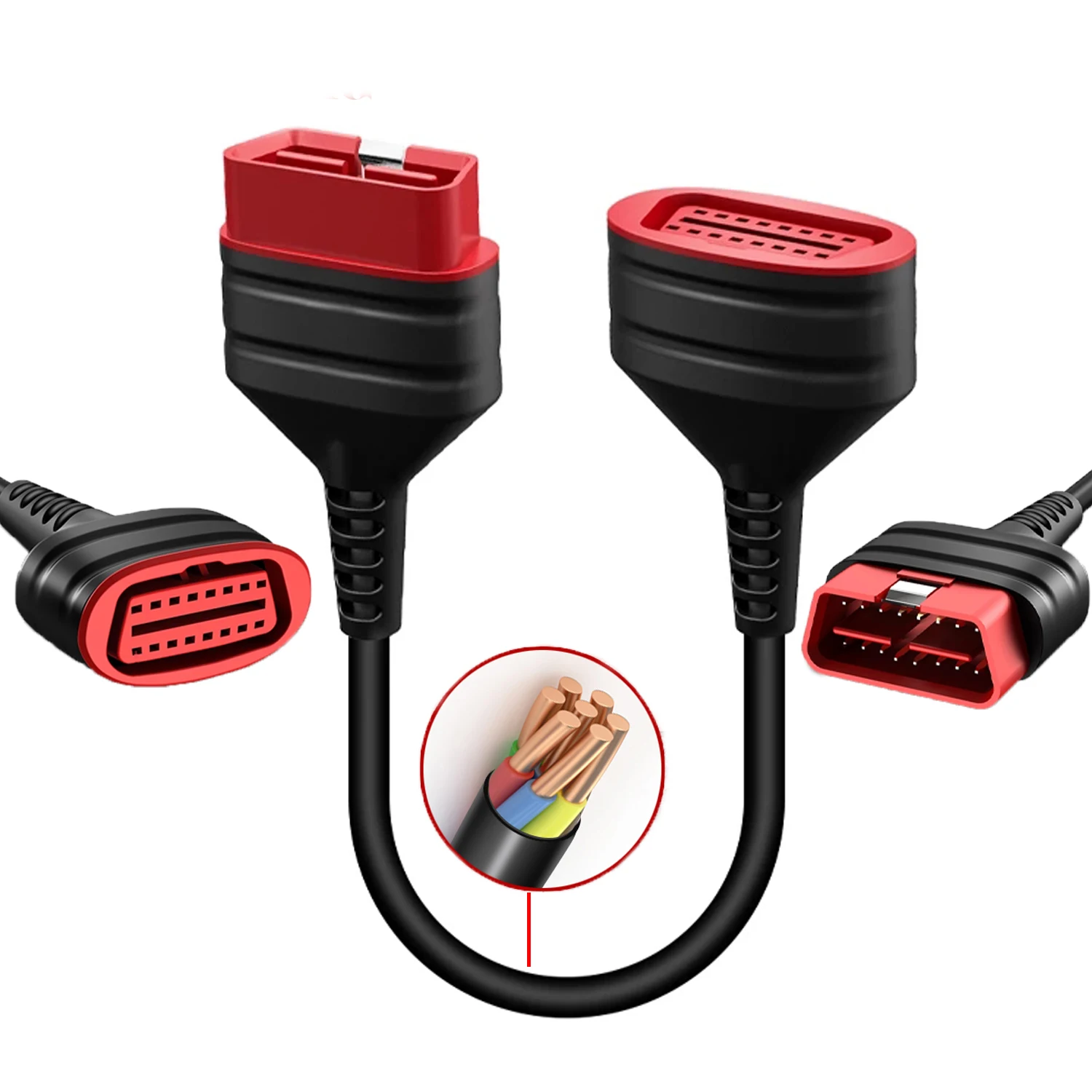 ThinkDiag OBD2 штекер-гнездо, оригинальный удлинитель для Easydiag 3,0/Mdiag/Golo, более быстрый основной удлинитель, 16 контактов