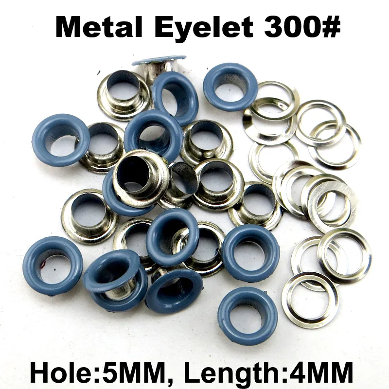 

300PCS 5MM Light Blue Eyelet Button Sewing Clothes Accessory Handbag Shose Eyelets Fits ME-096