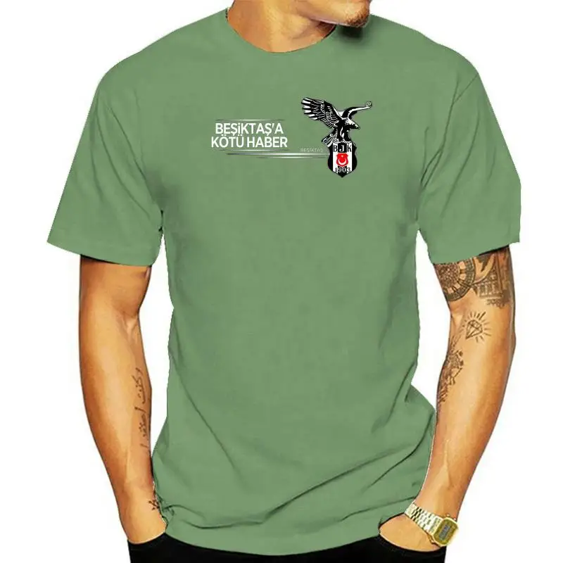 

Fashion Men's Besiktas Tshirt Short Sleeve Casual Tops Black Clothing