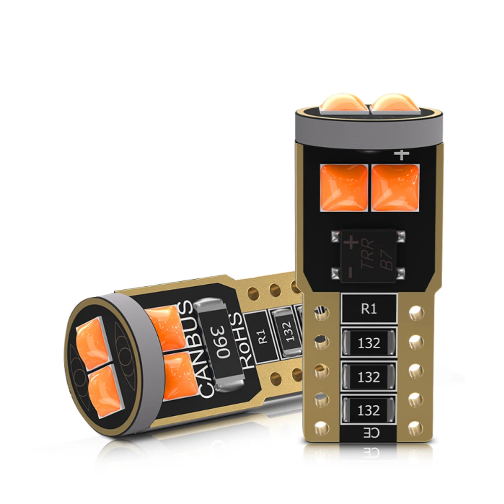 2 шт. сигнальная лампа T10 LED W5W светодиодные автомобильные лампы 3030SMD W5W Led Canbus 194 168 автомобильная купольная лампа для чтения клин габаритный свет дверной свет