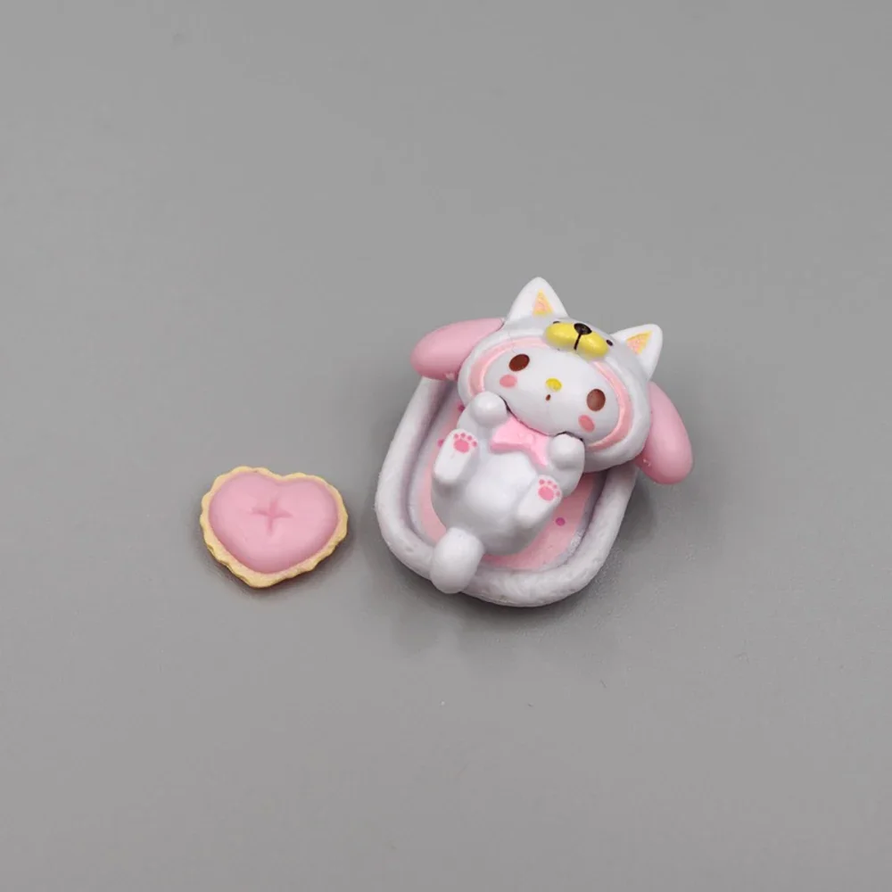 Фигурка Хелло Китти 4 см Chaigou Sanrio аниме Мелоди коричной кросс платье куроми