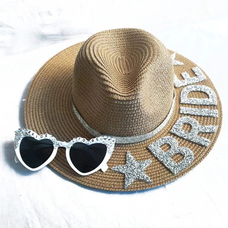 

Wedding Straw Hat Bachelorette Party Honeymoon Decorations Accessories Wholesale