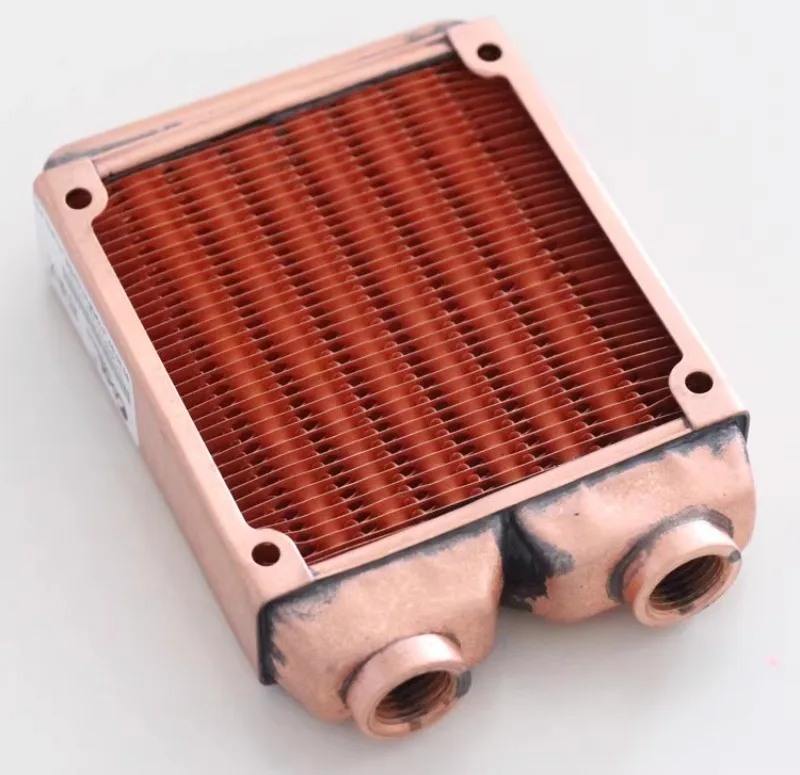 Охлаждаемый водой радиатор для теплообменника Корея 80 160 3X80