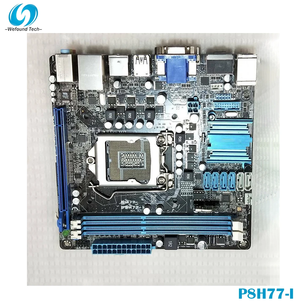 

Для ASUS P8H77-I Mini-ITX материнская плата для настольного компьютера Intel H77 LGA 1155 поддержка Core i7/Core i5/Core i3/Celeron/Pentium идеальное тестирование