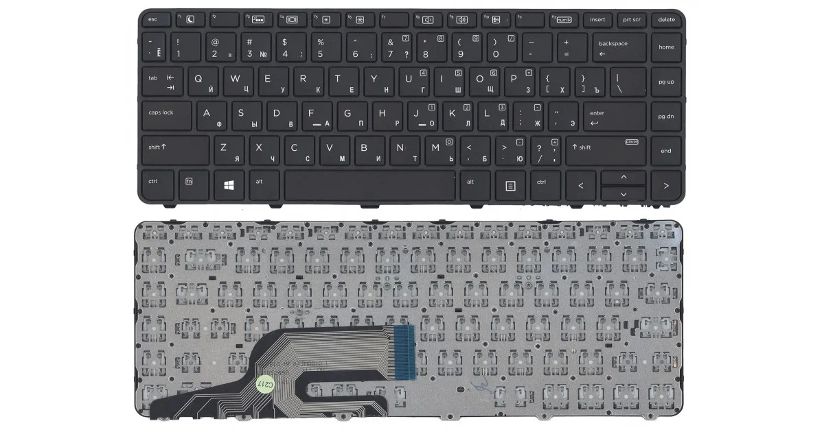 Клавиатура для ноутбука HP Probook 430 G3 440 G4 445 черная с рамкой|Клавиатуры замены| |