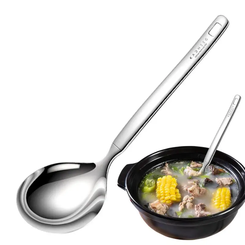 

Soup Ladles Multi-Purpose Soup Spoons With Stainless Steel Kitchen Utility Gadgets For Hot Chocolate Cereals Soup Coffee Dessert